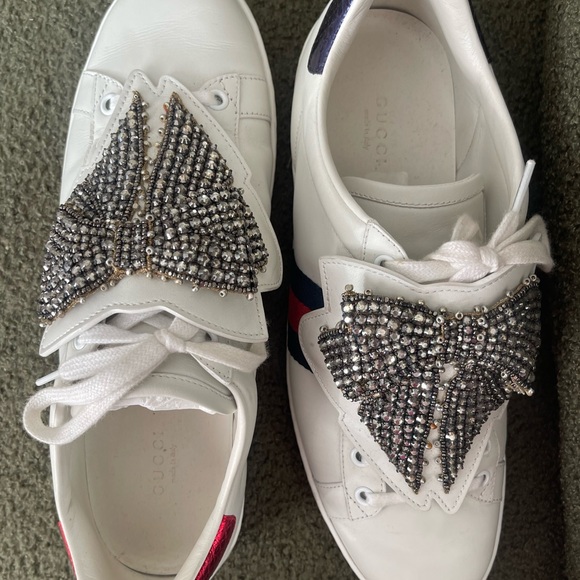 ❤️ GUCCI New Ace Bow Lace Patch ❤️ - Picture 6 of 10